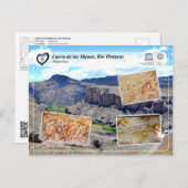 UNESCO WH- Cueva de las Manos, Río Pintura Postkarte (Vorne/Hinten)