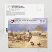 UNESCO WH- Die Pyramiden von Gizeh Postkarte (Vorne/Hinten)
