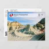UNESCO WH- Dinosaur Provincial Park Postkarte (Vorne/Hinten)