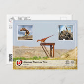 UNESCO WH- Dinosaur Provincial Park Postkarte (Vorne/Hinten)