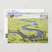 UNESCO WH- Donaudelta Postkarte (Vorne/Hinten)