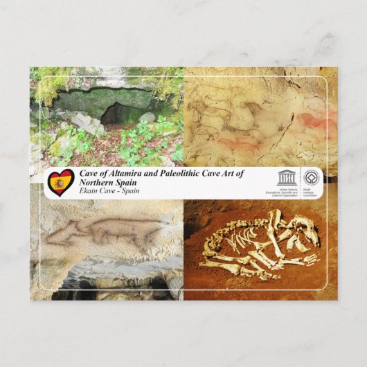 UNESCO WH- Ekain Cave / Cueva de Ekain Postkarte (Vorderseite)