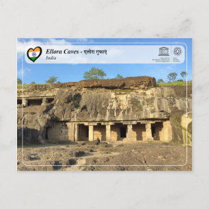 UNESCO WH- Ellora Höhlen Postkarte