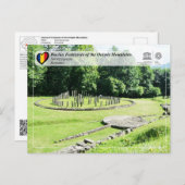 UNESCO WH- Festung Dacian - Sarmizegetusa Postkarte (Vorne/Hinten)