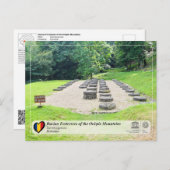 UNESCO WH- Festung Dacian - Sarmizegetusa Postkarte (Vorne/Hinten)