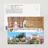 UNESCO WH- General, Granada Postkarte (Vorne/Hinten)