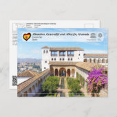 UNESCO WH- General, Granada Postkarte (Vorne/Hinten)