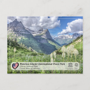 UNESCO WH- Glacier National Park Postcard Postkarte
