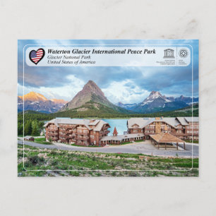 UNESCO WH- Glacier National Park Postcard Postkarte