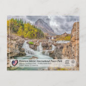 UNESCO WH- Glacier NP - Swiftcurrent Falls Post Postkarte (Vorderseite)