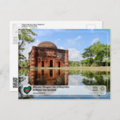 UNESCO WH- Historische Moschee Stadt Bagerhat Postkarte (Vorne/Hinten)