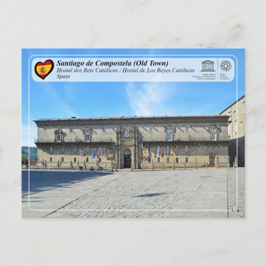 UNESCO WH- Hostal dos Reis Católicos Postkarte (Vorderseite)