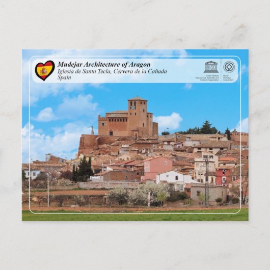 UNESCO WH- Iglesia de Santa Tecla Postkarte (Vorderseite)