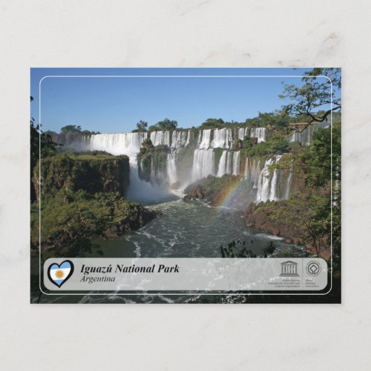 UNESCO WH- Iguazu Nationalpark Postkarte (Vorderseite)