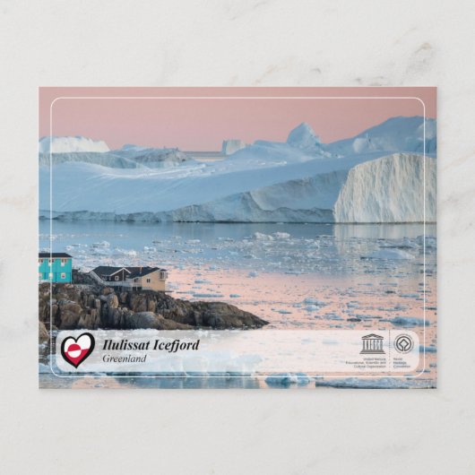 UNESCO WH- Ilulissat Icefjord Postkarte (Vorderseite)