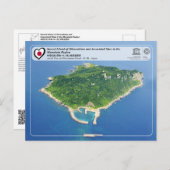 UNESCO WH- Insel Okinoshima - 沖 ノ 島 Postkarte (Vorne/Hinten)