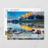 UNESCO WH- Jasper-Nationalpark Postkarte (Vorne/Hinten)