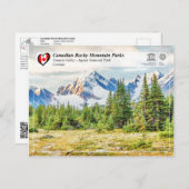 UNESCO WH- Jasper-Nationalpark Postkarte (Vorne/Hinten)