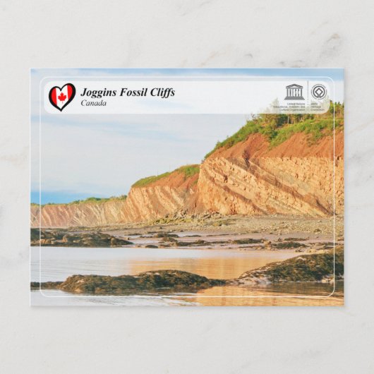 UNESCO WH- Joggins Fossil Cliffs Postkarte (Vorderseite)