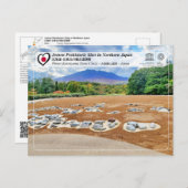 UNESCO WH- Jomon - Omori Katsuyama Stone Circle Postkarte (Vorne/Hinten)