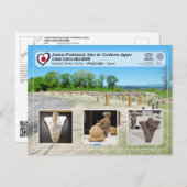 UNESCO WH- Jomon Sites - Isedotai Stone Circles Postkarte (Vorne/Hinten)