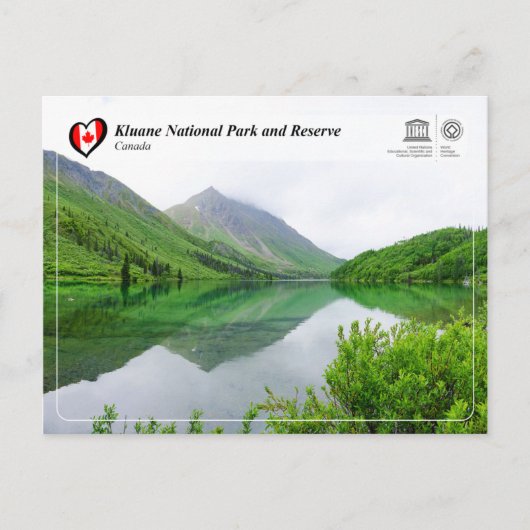 UNESCO WH- Kluane Nationalpark und Reservat Postkarte (Vorderseite)