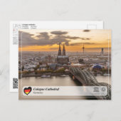 UNESCO WH- Kölner Dom Postkarte (Vorne/Hinten)