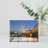 UNESCO WH- Kölner Dom Postkarte (Stehend Vorderseite)