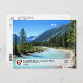 UNESCO WH- Kootenay Nationalpark Postkarte (Vorne/Hinten)
