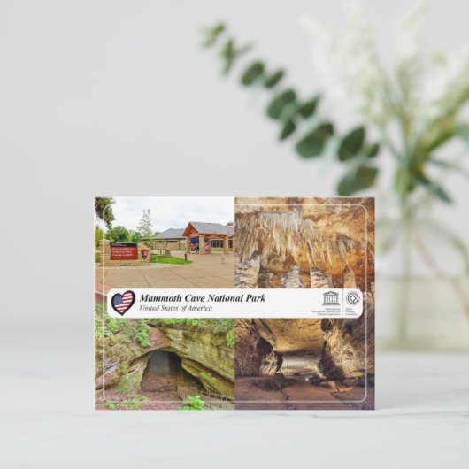 UNESCO WH- Mammoth Cave National Park Postkarte (Stehend Vorderseite)