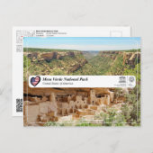UNESCO WH- Mesa Verde Nationalpark Postkarte (Vorne/Hinten)