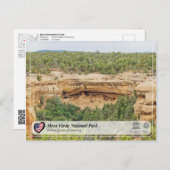 UNESCO WH- Mesa Verde Nationalpark Postkarte (Vorne/Hinten)