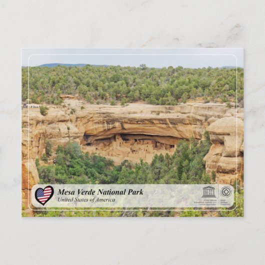 UNESCO WH- Mesa Verde Nationalpark Postkarte (Vorderseite)