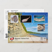 UNESCO WH- Miguasha Nationalpark Postkarte (Vorne/Hinten)