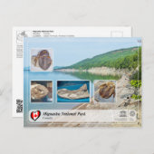 UNESCO WH- Miguasha Nationalpark Postkarte (Vorne/Hinten)