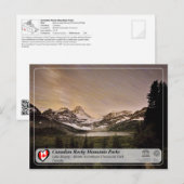 UNESCO WH- Monte Assiniboine Provincial Park Postkarte (Vorne/Hinten)