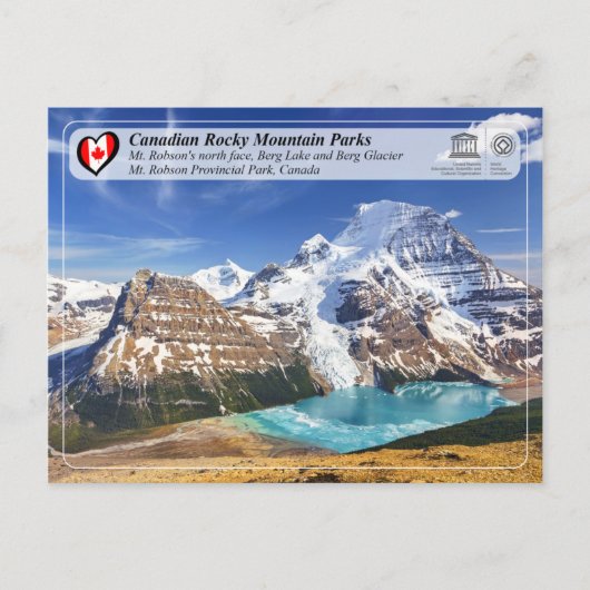 UNESCO WH- Mount Robson Provincial Park Postkarte (Vorderseite)