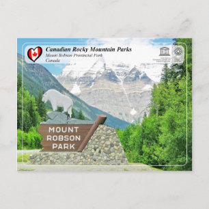 UNESCO WH- Mount Robson Provincial Park Postkarte