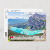 UNESCO WH- Nationalpark Banff Postkarte (Vorne/Hinten)