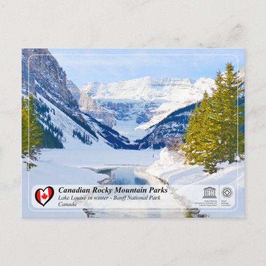 UNESCO WH- Nationalpark Banff Postkarte (Vorderseite)