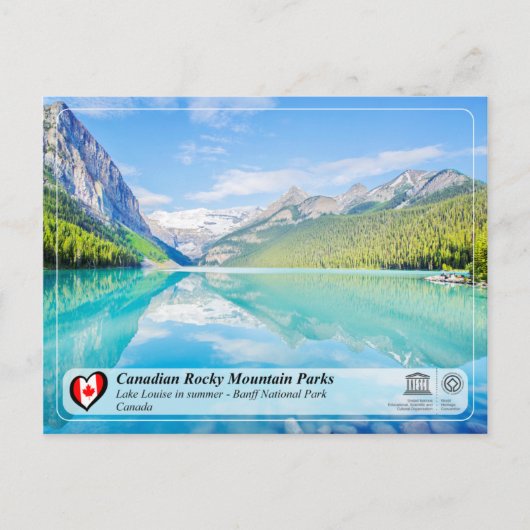 UNESCO WH- Nationalpark Banff Postkarte (Vorderseite)