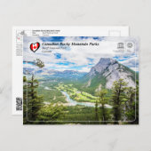 UNESCO WH- Nationalpark Banff Postkarte (Vorne/Hinten)