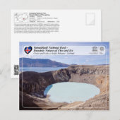UNESCO WH- Nationalpark Vatnajökull Postkarte (Vorne/Hinten)