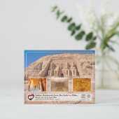 UNESCO WH- Nubian Monuments - Abu Simbel Postkarte (Stehend Vorderseite)