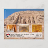 UNESCO WH- Nubian Monuments - Abu Simbel Postkarte (Vorderseite)