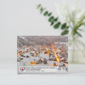 UNESCO WH- Ogimachi Village - 白 郷 ・ 川 五 山 箇 の合 Postkarte (Stehend Vorderseite)