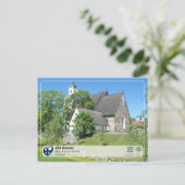 UNESCO WH- Old Rauma - Kirche des Heiligen Kreuzes Postkarte (Stehend Vorderseite)