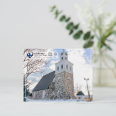 UNESCO WH- Old Rauma - Kirche des Heiligen Kreuzes Postkarte (Stehend Vorderseite)