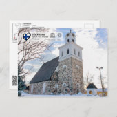 UNESCO WH- Old Rauma - Kirche des Heiligen Kreuzes Postkarte (Vorne/Hinten)