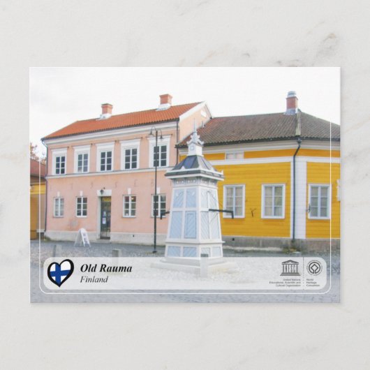 UNESCO WH- Old Rauma Postkarte (Vorderseite)